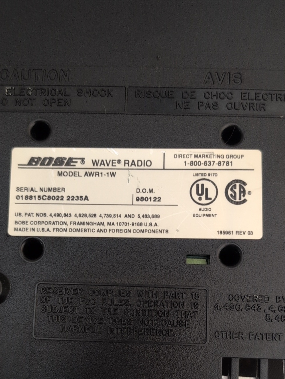 Bose Tabletop Radio Stereo System - Picture 5 of 5